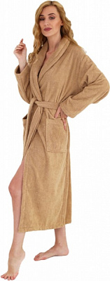 Халат махровий Ideal р. M бежевий