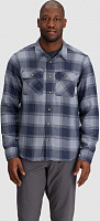 Рубашка Outdoor Research MEN'S FEEDBACK FLANNEL TWILL SHIRT 300513-1521 р. S серый