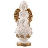 Статуетка Decoline Ангел на кулі біло-золотий (гіпс) AN0701-3(G)