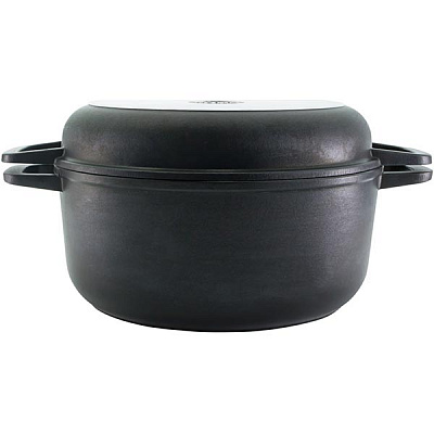 Кастрюля с антипригарным покрытием с крышкой-сковородой 3 л К302Р Biol