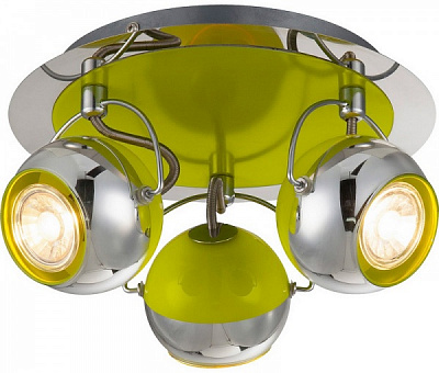 Спот Globo Hulk 3x5 Вт GU10 зелений 57886-3