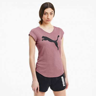 Футболка Puma Heather Cat Tee 51714722 р.XS рожевий