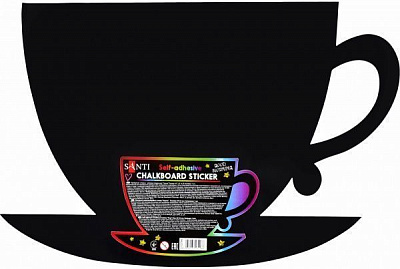 Стикер меловой самоклеющийся Чашка 310796 