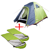 Палатка туристическая Airy 2 + мешок спальный Scout 2 шт