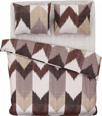 Комплект постільної білизни Північне сяйво 2 коричневий La Nuit (без простирадла)