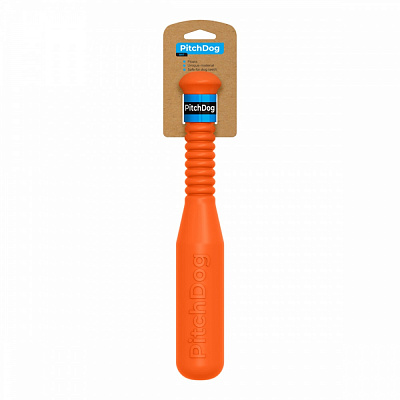 Игрушка для собак PitchDog бита для апортировки 35 см оранжевая