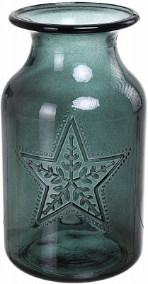 Ваза стеклянная зеленая ESTRELLA San Miguel