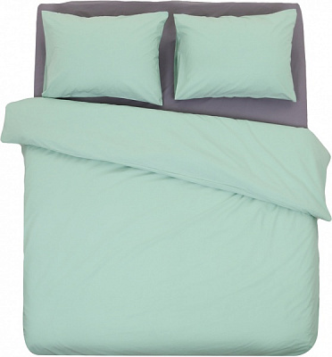Комплект постельного белья Моно евро зеленый La Nuit 
