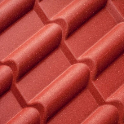 Покрівельний лист Керамопласт Черепиця 1460х900 мм теракот