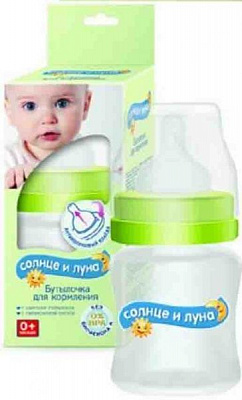 Пляшечка Солнце и луна д/годув з широким горлом