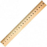 Лінійка дерев'яна 20 см (шовкографія) Ранок
