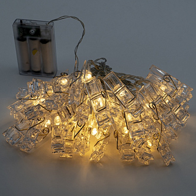 Декоративна гірлянда Altalusse (INL-2704B-40 Warm) вбудований світлодіод (LED) 40 ламп 6 м