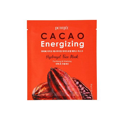 Маска для лица Petitfee Energizing Hydrogel Face Mask гидрогелевая тонизирующая с экстрактом какао 5 шт.