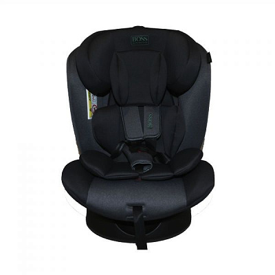 Автокресло Happy Baby Boss Automotive 4579 +4618 серо-черный black/grey HB636