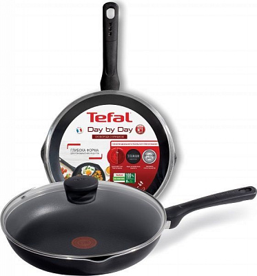 Сковорода з кришкою 26 см Day by Day B558SET Tefal