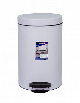 Відро з педаллю Eurogold Sirius 14 л біле