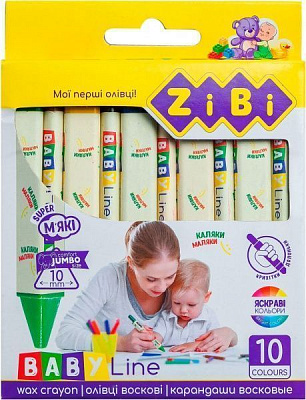 Набір олівців восковий jumbo BABY Line ZB.2482 ZiBi