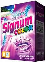 Порошок для машинного та ручного прання SIGNUM Color 0,6 кг 
