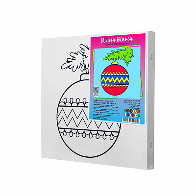 Набор для росписи на холсте Riviera Blanca Елочная игрушка КА-033