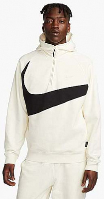 Джемпер Nike M NK SWOOSH FLC HZ HOODIE DX0566-113 р.XL бежевый
