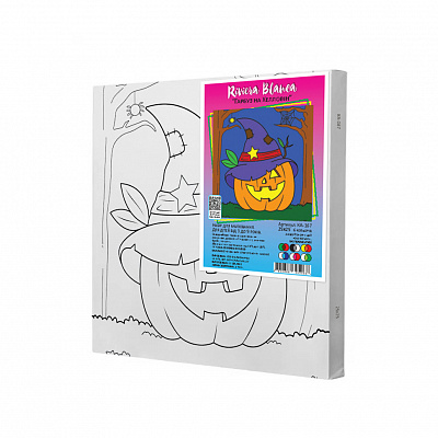 Набор для росписи на холсте Riviera Blanca Тыква на Хэллоуин КА-167