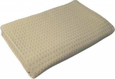 Рушник вафельний 70x140 см бежевий