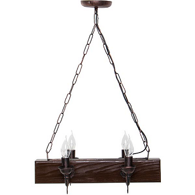 Люстра підвісна Геотон НСБ 02-60-163 Р-1495С 4xE14 венге 47362