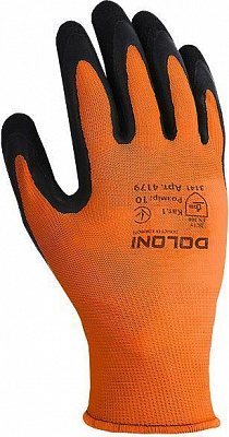 Перчатки Doloni с покрытием латекс XL (10) 4179