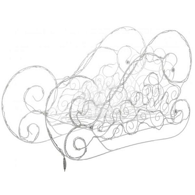 Декоративна фігура LED Новорічні санки 150 ламп 60 см