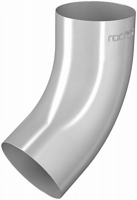 Коліно труби ROOFART 87 мм білий