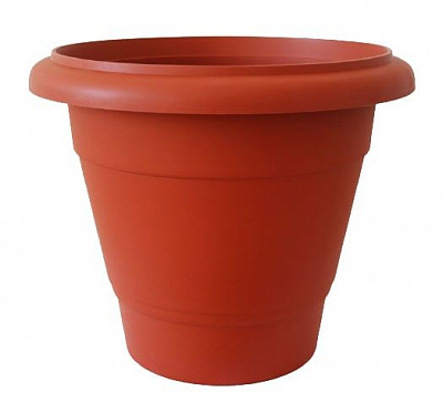 Горшок пластиковый ММ-Пласт Лаура 50 круглый 40 л терракотовый 