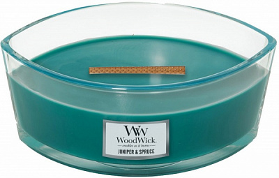 Свічка ароматична Woodwick Ellipse Juniper & Spruce 453 г