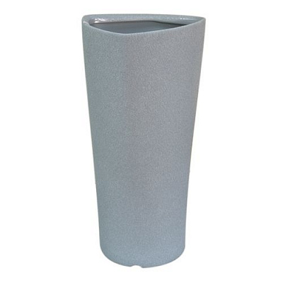 Кашпо керамическое Ориана-Запорожкерамика Цилиндр №1 треугольный 20л шелк металлик 