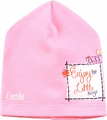 Шапочка Bembi ШП83 р.50 розовый 25083021624.300