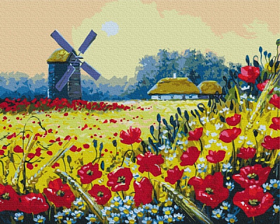 Картина по номерам Маковое поле PBS53148 40х50 см Brushme 