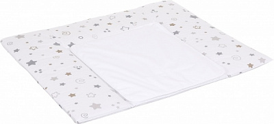 Пеленальный матрасик Little stars beige\grey (426.20) Baby Veres 72x80 см
