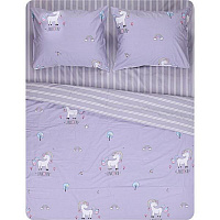Комплект постельного белья двуспальный La Nuit magic unicorn фиолетовый