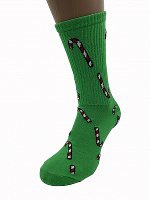 Шкарпетки Cool Socks Новорічні Цукерки р. 27-29 зелений