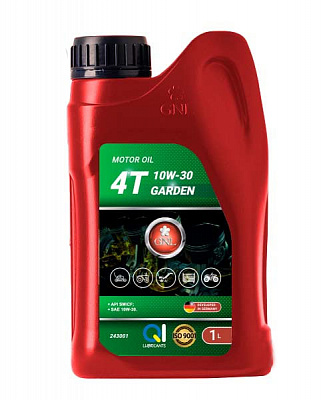 Олива для садової техніки GNL 4T Garden 10W-30 API SM 1 л