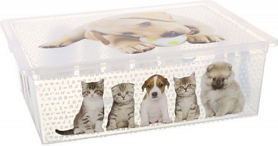 Ящик для хранения Кіт і Пес 25 л 370x525x175 мм