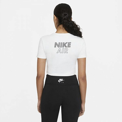 Футболка Nike W NSW AIR SS TOP CROP CZ8632-100 XS белый