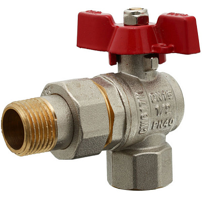 Кран кульовий FADO S.r.l 15 1/2 зі згоном кутовий KU1