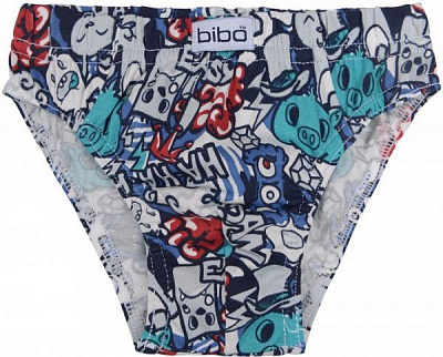 Трусы для мальчиков Bibo 21032 р.152 белый с синим 