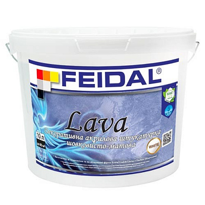Декоративная штукатурка моделирующая Feidal Lava шелковисто- матовая 10 л /перламутровый
