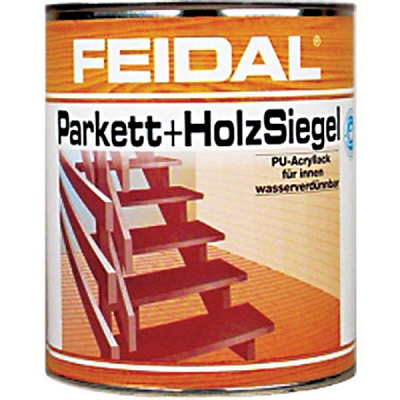 Лак паркетный Acryl Parkett+Holzsiegel Feidal шелковистый глянец 2,5 л
