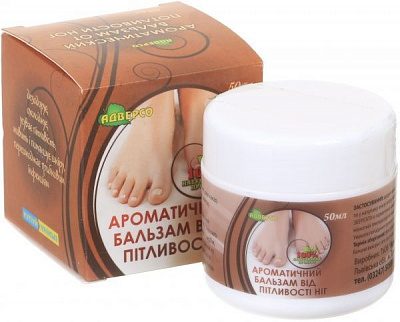 Бальзам ароматический Від пітливості ніг 50 мл 