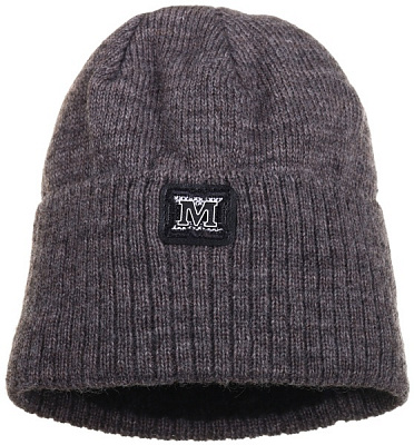 Шапочка дитяча для хлопчика Kraft+ р.50-52 коричневий меланж 1624