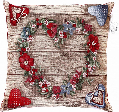 Подушка Wooden 45x45 см разноцветный Прованс 