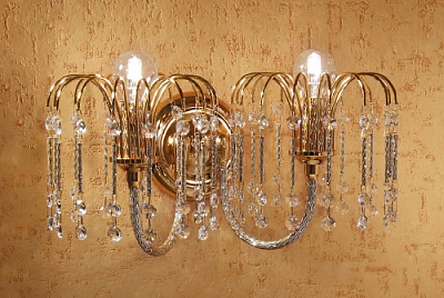 Бра Arredoluce 406/А2 кришталь Swarovsky 2x40 Вт E14 хром 37289