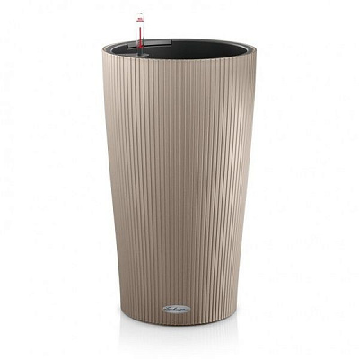 Кашпо пластикове Lechuza Cilindro Color 23 (13948) круглий 5,5 л пісочно-коричневий